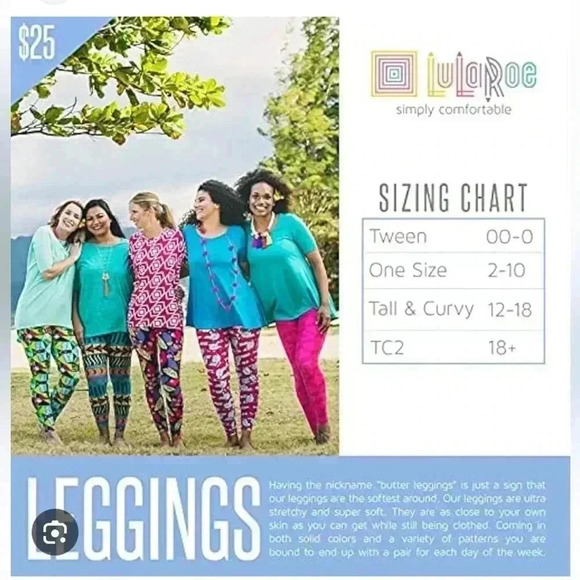 Lularoe TC2 vibrant  geometric leggings from Og designer Patrick. nWT - Picture 5 of 5